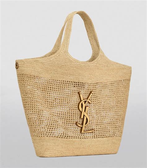 ysl raffia icare bag|ysl icare maxi bag.